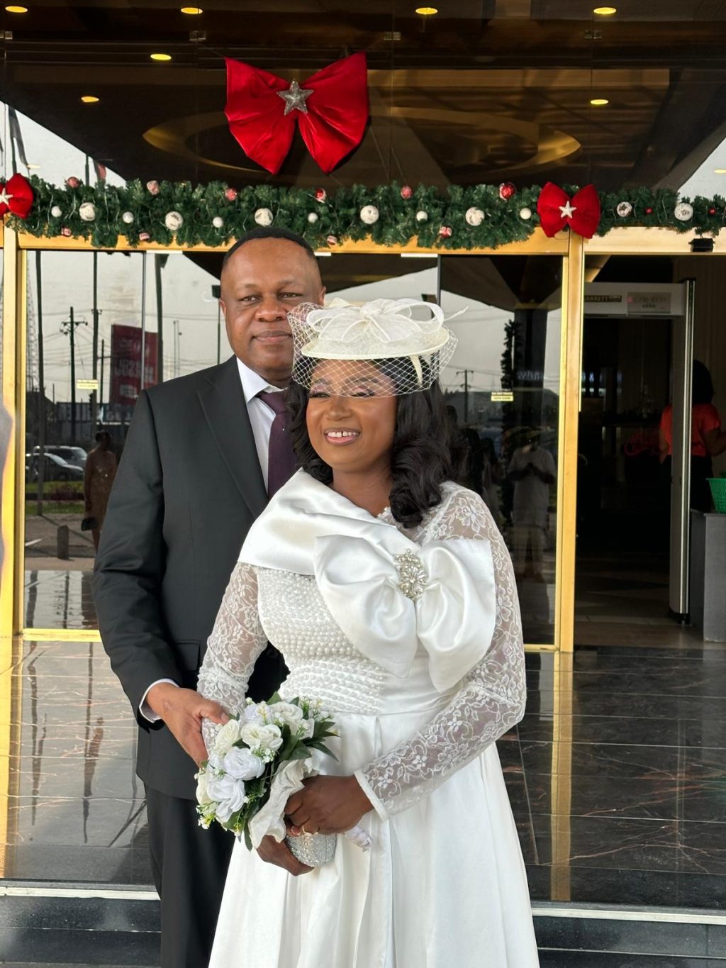 Victoria Tralapuba and the husband Fredrick Osemuekpemen