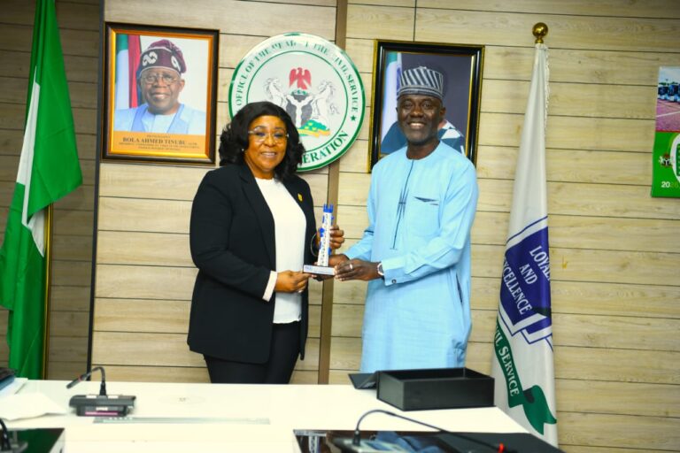 Caption: Didi Esther Walson-Jack, Head of the Civil Service of the Federation; Dr. Aminu Maida, Executive Vice Chairman/CEO, Nigerian Communications Commission, during a courtesy visit to the Head of the Civil Service of the Federation, on March 25, 2026, in Abuja.