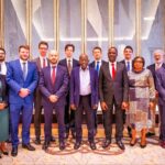 President Tinubu in a meeting with global investors in France, with Nigeria's Finance Minister present